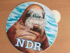 AUFKLEBER STICKER NDR - ANTJE DAS WALROSS sogar 12cm Durchmesser sehr günst