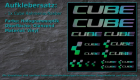 Lasercut Cube Decals - Hologrammoptik Fahrradrahmenaufkleber Framesticker