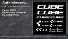 Lasercut Cube Decals - Weiß Fahrradrahmenaufkleber Framesticker